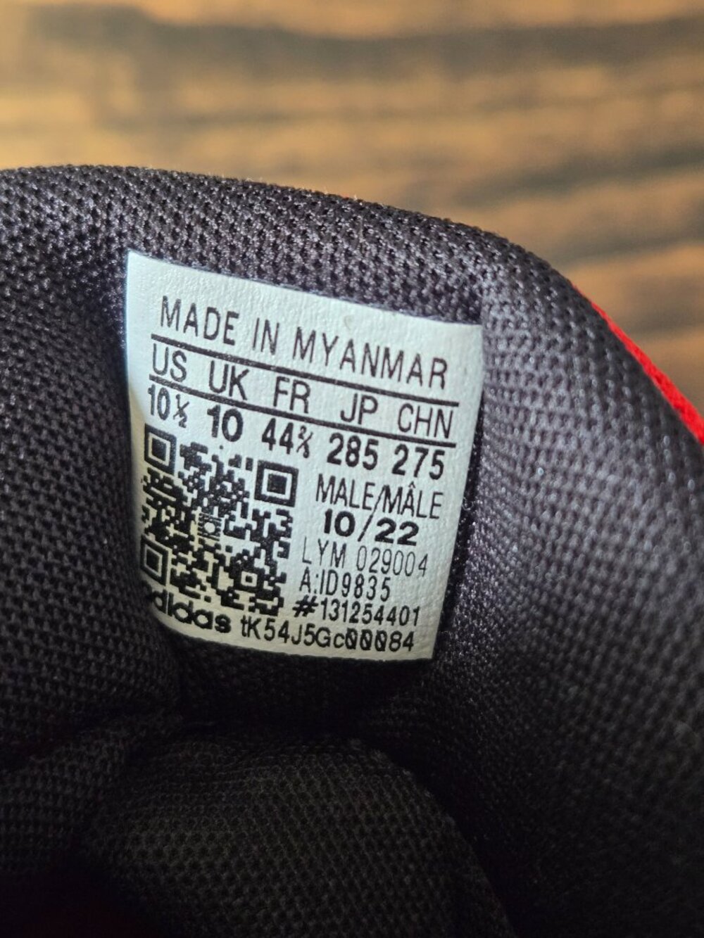 Adidas Hoops 3.0 Mid Black Scarlet - Picture 4 of 6